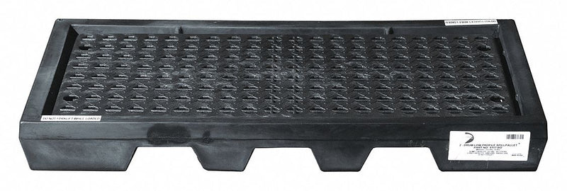 Black Diamond Spill Containment Pallets, Uncovered, 22 gal Spill Capacity, 1,000 lb - 5117-BD