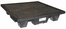 Black Diamond Spill Containment Pallets, Uncovered, 66 gal Spill Capacity, 2,000 lb - 5400-BD-D