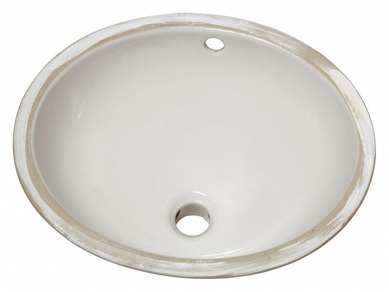 American Standard American Standard, Ovalyn√¢ Series, 12 1/16 in x 15 1/16 in, Vitreous China, Undercounter Sink - 495221.02