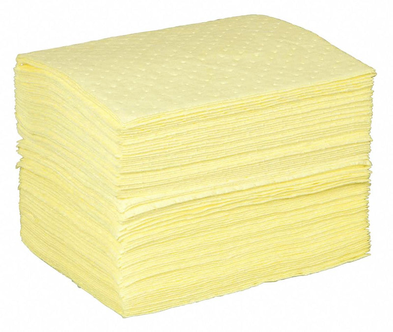 Condor 19 in Absorbent Pad, Fluids Absorbed: Chemical, Hazmat, Medium, 18 gal, 100 PK - 35ZP98