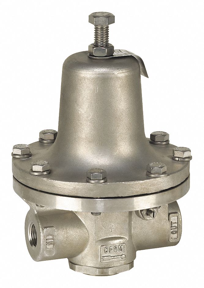 Watts Steam Pressure Regulator, Stainless Steel, 3 to 15 psi - 152SS 3-15