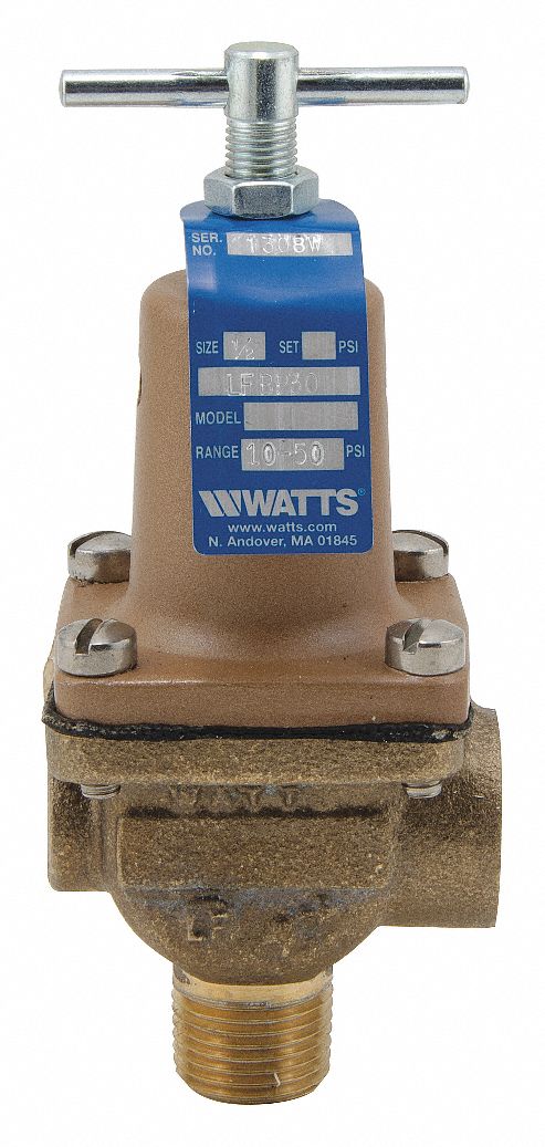 Watts MNPT Bypass Control Relief Valve, 50 psi Max. Pressure - 6268