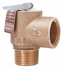 Watts Bronze Steam Safety Relief Valve, MNPT Inlet Type, FNPT Outlet Type - 6276