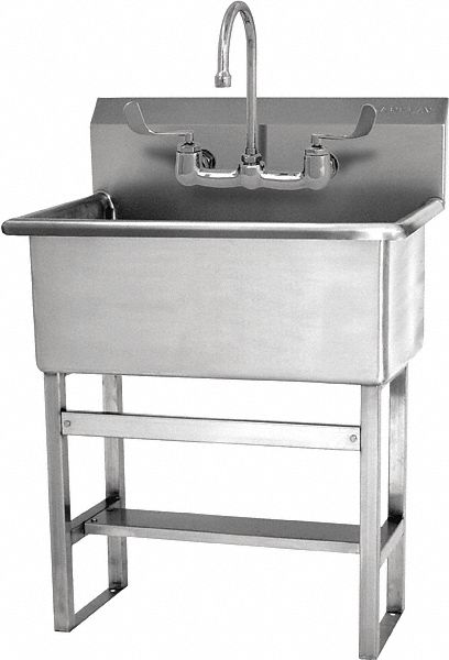 Sani-Lav Sani-Lav, General Purpose, 1, Stainless Steel, Scrub Sink - 531FF