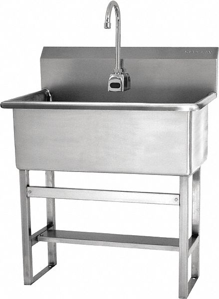 Sani-Lav Sani-Lav, General Purpose, 1, Stainless Steel, Scrub Sink - 532FA