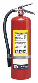 Badger Fire Extinguisher, Dry Chemical, Monoammonium Phosphate, 10 lb, 4A:80B:C UL Rating - B10M