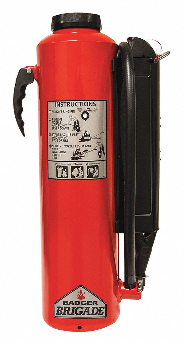 Badger Fire Extinguisher, Dry Chemical, Monoammonium Phosphate, 21 lb, 2A:40B:C UL Rating - B-20-A-HF