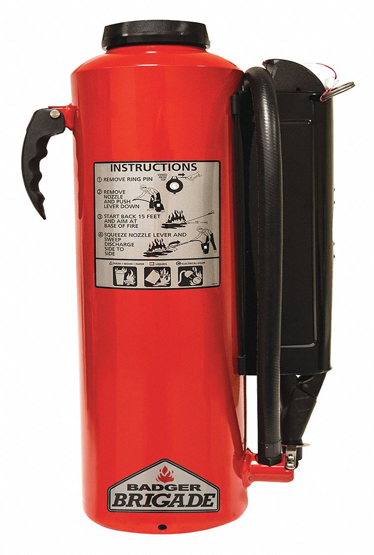 Badger Fire Extinguisher, Purple K, Potassium Bicarbonate, 28.5 lb, 120B:C UL Rating - B-30-PK
