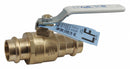Apollo Ball Valve, Lead-Free Brass, Inline, 2-Piece, Pipe Size 1 1/2 in, Tube Size 1 1/2 in - 77VLF14701