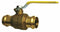 Top Brand Ball Valve, Brass, Inline, 2-Piece, Pipe Size 2 1/2 in, Tube Size 2 1/2 in - BA-480B - 212