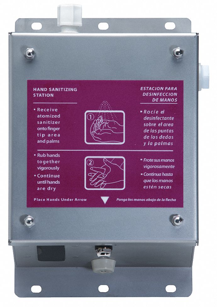 Best Sanitizers Alpet E3 Hygiene Series, 7,570 mL, Automatic, Liquid, Wall, Stainless Steel - AD10019
