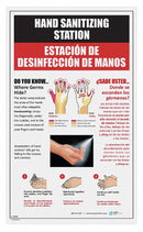 Best Sanitizers Bilingual Hand Sanitizing Poster, Bilingual Hand Sanitizing Poster - LT10008