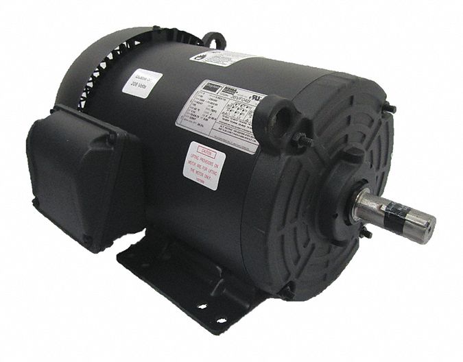 Dayton 5 HP, General Purpose Motor, 3-Phase, 3500 Nameplate RPM, 208-230/460 Voltage, 182/4T Frame - 36VF04