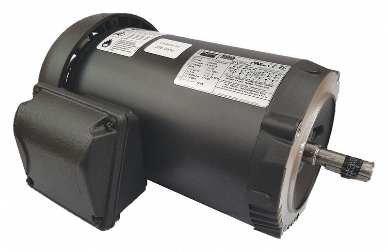 Dayton 1/4 HP, General Purpose Motor, 3-Phase, 3460 Nameplate RPM, 230/460 Voltage, 56C Frame - 36VF14