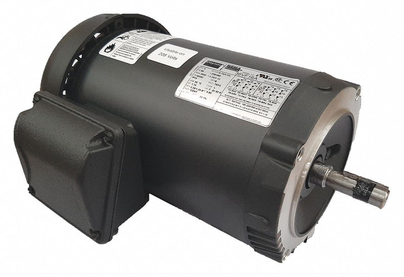 Dayton 3/4 HP, General Purpose Motor, 3-Phase, 3520 Nameplate RPM, 230/460 Voltage, 56C Frame - 36VF16