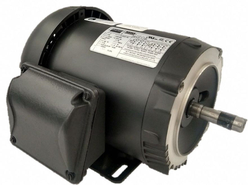 Dayton 1/4 HP, General Purpose Motor, 3-Phase, 3460 Nameplate RPM, 230/460 Voltage, 56C Frame - 36VF17