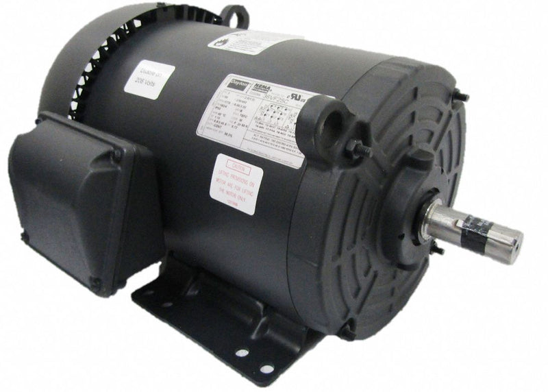 Dayton 2 HP, General Purpose Motor, 3-Phase, 1765 Nameplate RPM, 208-230/460 Voltage, 182/4 Frame - 36VF25