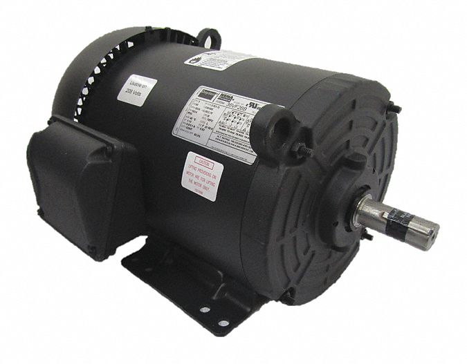 Dayton 2 HP, General Purpose Motor, 3-Phase, 3510 Nameplate RPM, 208-230/460 Voltage, 182/4 Frame - 36VF26