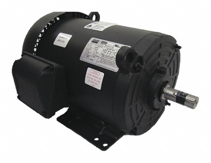 Dayton 3 HP, General Purpose Motor, 3-Phase, 3510 Nameplate RPM, 208-230/460 Voltage, 182/4 Frame - 36VF27