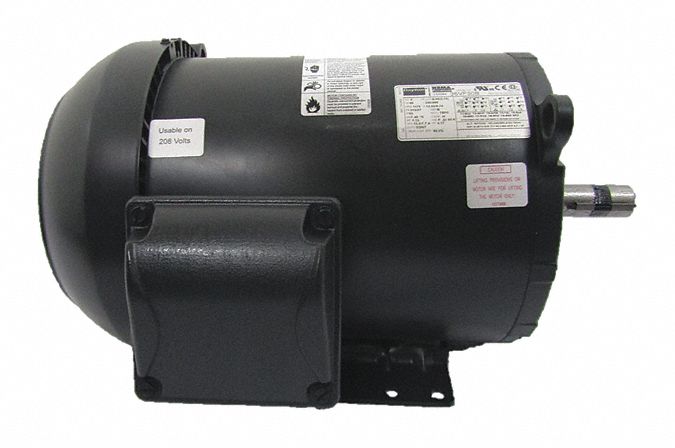 Dayton 5 HP, General Purpose Motor, 3-Phase, 1175 Nameplate RPM, 208-230/460 Voltage, 213/5T Frame - 36VF30