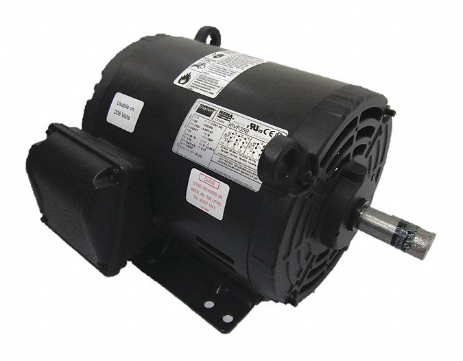 Dayton 2 HP, General Purpose Motor, 3-Phase, 1165 Nameplate RPM, 230/460 Voltage, 182/4T Frame - 36VF35