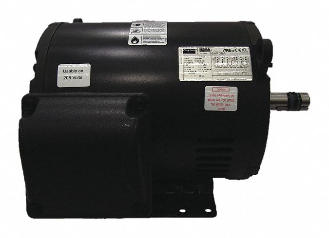 Dayton 3 HP, General Purpose Motor, 3-Phase, 1175 Nameplate RPM, 230/460 Voltage, 213/5T Frame - 36VF36