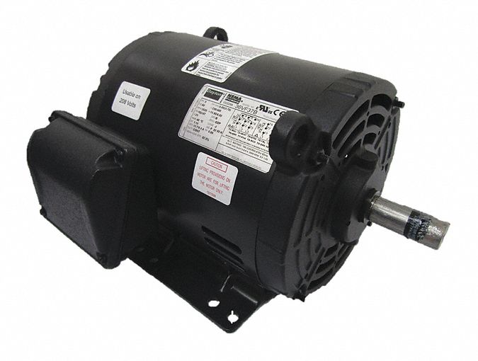 Dayton 5 HP, General Purpose Motor, 3-Phase, 3520 Nameplate RPM, 230/460 Voltage, 182/4T Frame - 36VF37