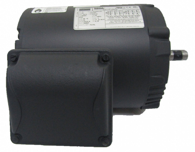 Dayton 1/3 HP, General Purpose Motor, 3-Phase, 3500 Nameplate RPM, 208-230/460 Voltage, 56C Frame - 36VF56