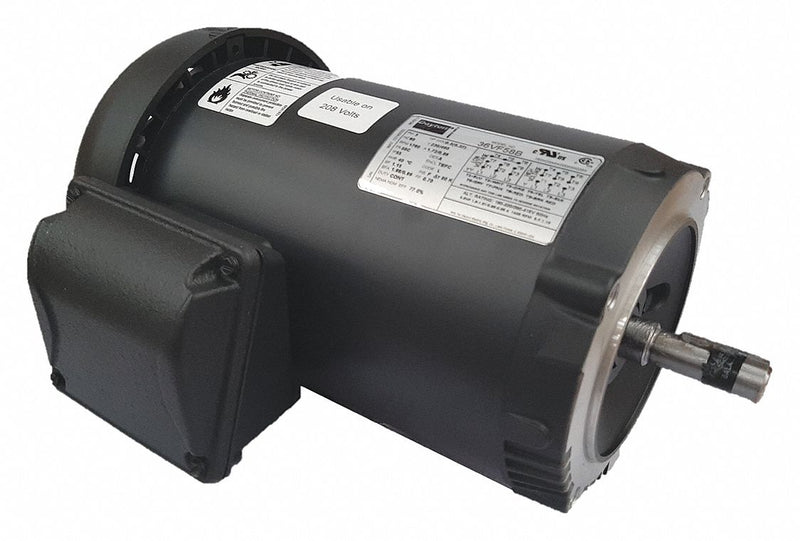 Dayton 1/2 HP, General Purpose Motor, 3-Phase, 1760 Nameplate RPM, 230/460 Voltage, 56C Frame - 36VF58