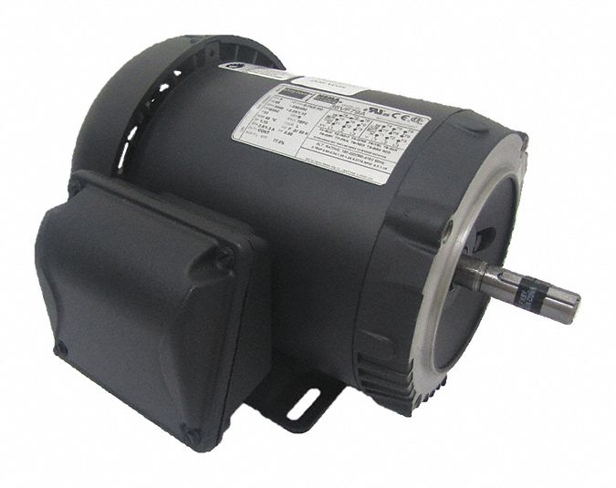 Dayton 3/4 HP, General Purpose Motor, 3-Phase, 3520 Nameplate RPM, 230/460 Voltage, 56C Frame - 36VF79
