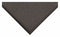 Condor Indoor/Outdoor Entrance Runner, 10 ft L, 4 ft W, 3/8 in Thick, Rectangle, Charcoal - 36VK03