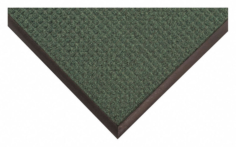 Condor Indoor/Outdoor Entrance Mat, 3 ft L, 24 in W, 3/8 in Thick, Rectangle, Green - 36VK13