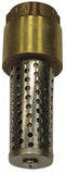 Campbell Foot Valve, Spring, Brass, 2" - FV-8TLF