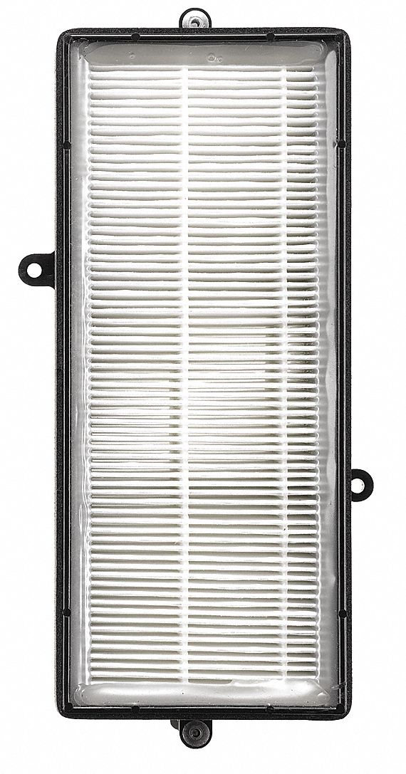 Excel Dryers 4-1/32" x 2-9/32" x 8-5/8" Metal Mesh HEPA Replacement Filter, Black - 40520