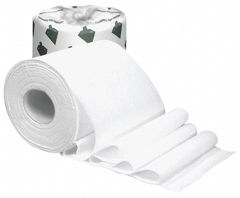 Tough Guy Toilet Paper Roll, Tough Guy, Standard Core, 2 Ply, 1 5/8 in Core Dia., PK 48 - 38C405