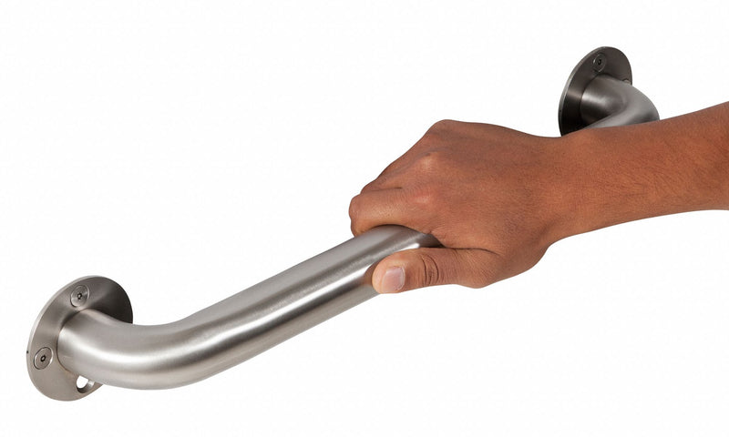 Bestcare Length 18", Stainless Steel, Ligature Resistant Grab Bar, Silver - WH1109-7