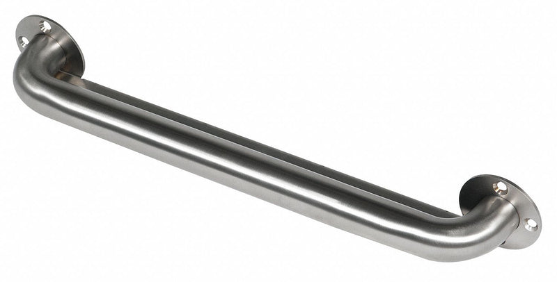 Bestcare Length 18", Stainless Steel, Ligature Resistant Grab Bar, Silver - WH1109-7