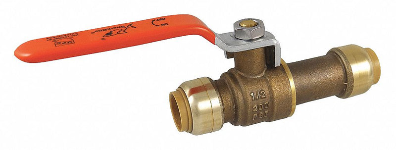 Sharkbite 24735LF - Ball Valve Brass Push-Fit 1/2 in 200 psi