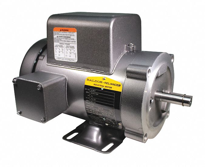 Baldor 3/4 HP, General Purpose Motor, Capacitor-Start, 1725 Nameplate RPM, 115/230 Voltage, 56C Frame - CL3507