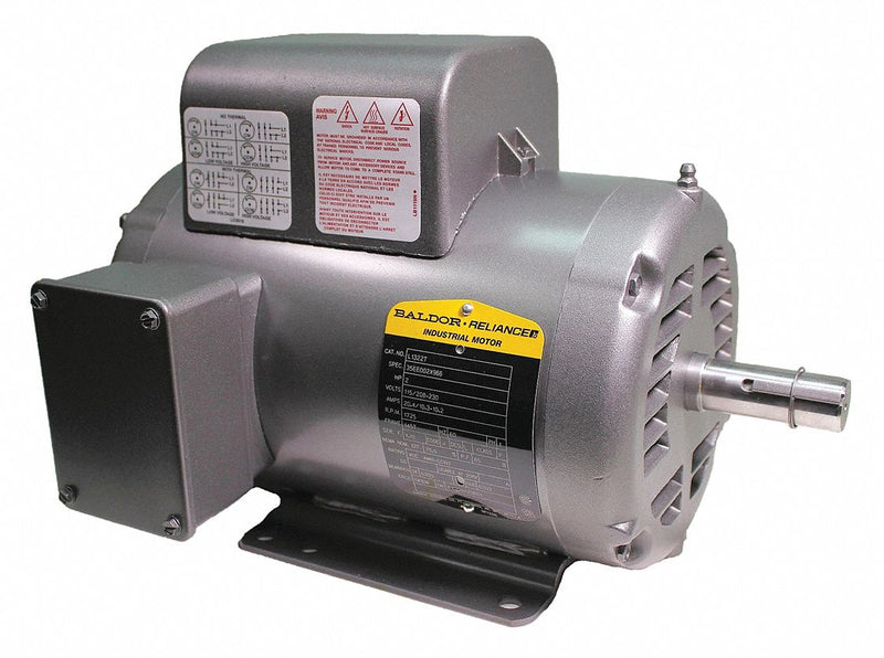 Baldor 2 HP, General Purpose Motor, Capacitor-Start, 3450 Nameplate RPM, 115/230 Voltage, 145T Frame - L1320T