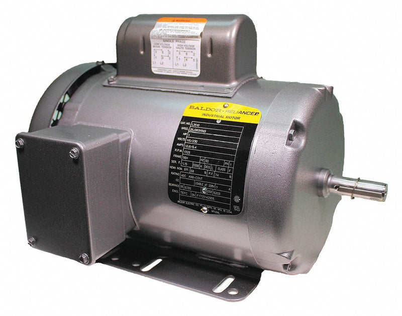 Baldor Electric L3510M - Motor 1 HP 1725 RPM 115/230V 56/56H TEFC