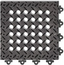 Notrax Drainage Mat, 12 in L, 12 in W, 1 in Thick, Square, Black - 620S1212BL