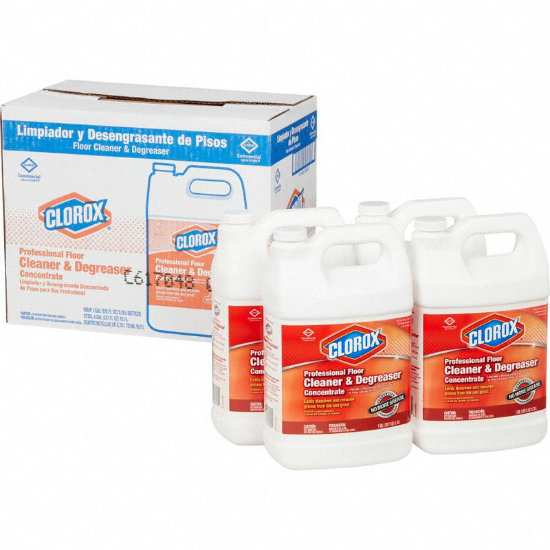 Clorox Floor Cleaner, 1 gal., Jug, PK 4 - 30892