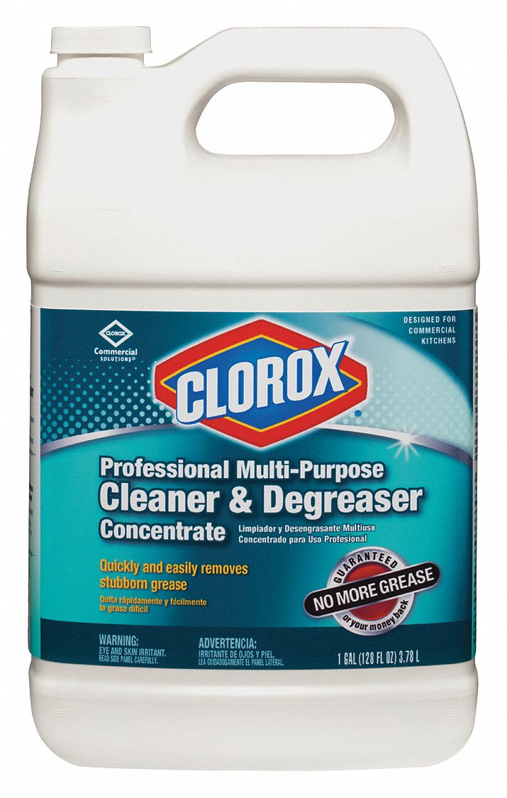 Clorox Cleaner/Degreaser, 128 oz Cleaner Container Size, Jug Cleaner Container Type, Unscented Fragrance - 30861