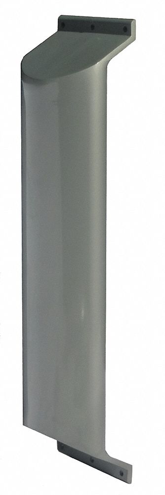 Odd Ball Length 18", Aluminum, Ligature Resistant Vertical Grab Bar, Silver - SP-3V