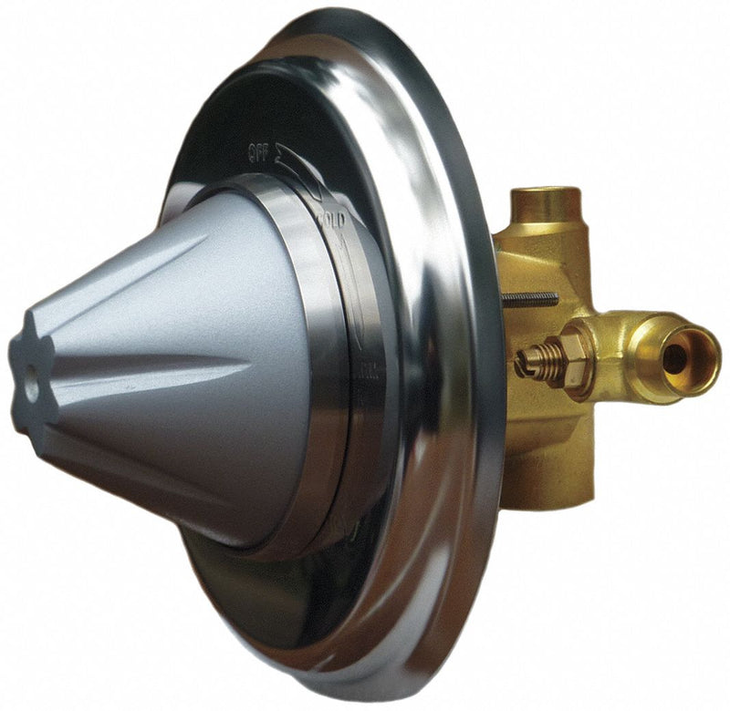 Odd Ball Tub and Shower Valve, Silver Finish, For Use With Ligature Resistant Showers - SP-10A