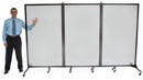 Screenflex Room Partition, Number of Panels 3, 6 ft. 2" Overall Height, 10 ft. Overall Width - CCRD3
