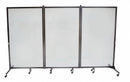 Screenflex Room Partition, Number of Panels 3, 6 ft. 2" Overall Height, 10 ft. Overall Width - CCRD3