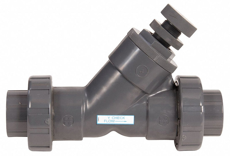 Hayward Check Valve, 1 in, Single, Y Spring, PVC, Socket x Socket - SLC10100SU
