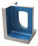 Dayton Angle Plate, Steel Gray, Right, Grade HT200, 8 x 10 Surface Size (In.), 1 in Thickness (In.) - 38XM03